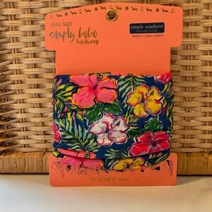 Simply Southern Tropical Floral Boho Headwrap NWT